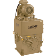 Dekker HV412XT, 340 ACFM, 15 HP Single-Stage Rotary Piston Vacuum Pump/System