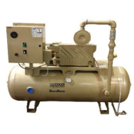 DEKKER RML070T1-00-CS, 5 HP Lubricated Rotary Vane Vacuum System, 68.9 ACFM, 120 Gallon Tank