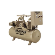 DEKKER RML018T2-00-BS, 3 HP Lubricated Rotary Vane Vacuum System, 36.6 ACFM, 60 Gallon Tank