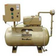 DEKKER 1 HP Dry Rotary Vane Vacuum Pump System | 12 ACFM | 30 Gallon Tank | RMD012T1-00-AS