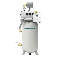 Powerex 3 HP Rotary Vane Vacuum System, 16 SCFM @ 19