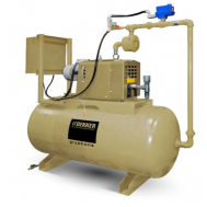 CMD048T1-00-DS, Dekker 3 HP Simplex Dry Claw Vacuum Pump System, 48 ACFM, 120 Gallon Tank, 3-Phase